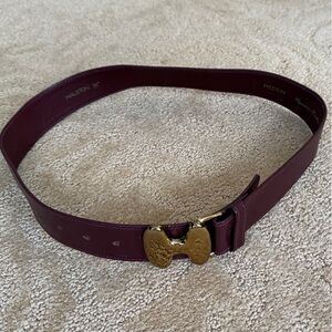 Original Halston III 1980's Belt with Gold Buckle